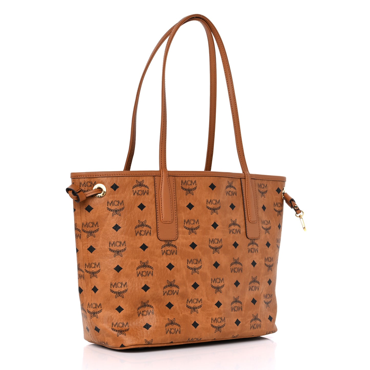 Visetos Small Liz Reversible Shopper Tote Cognac