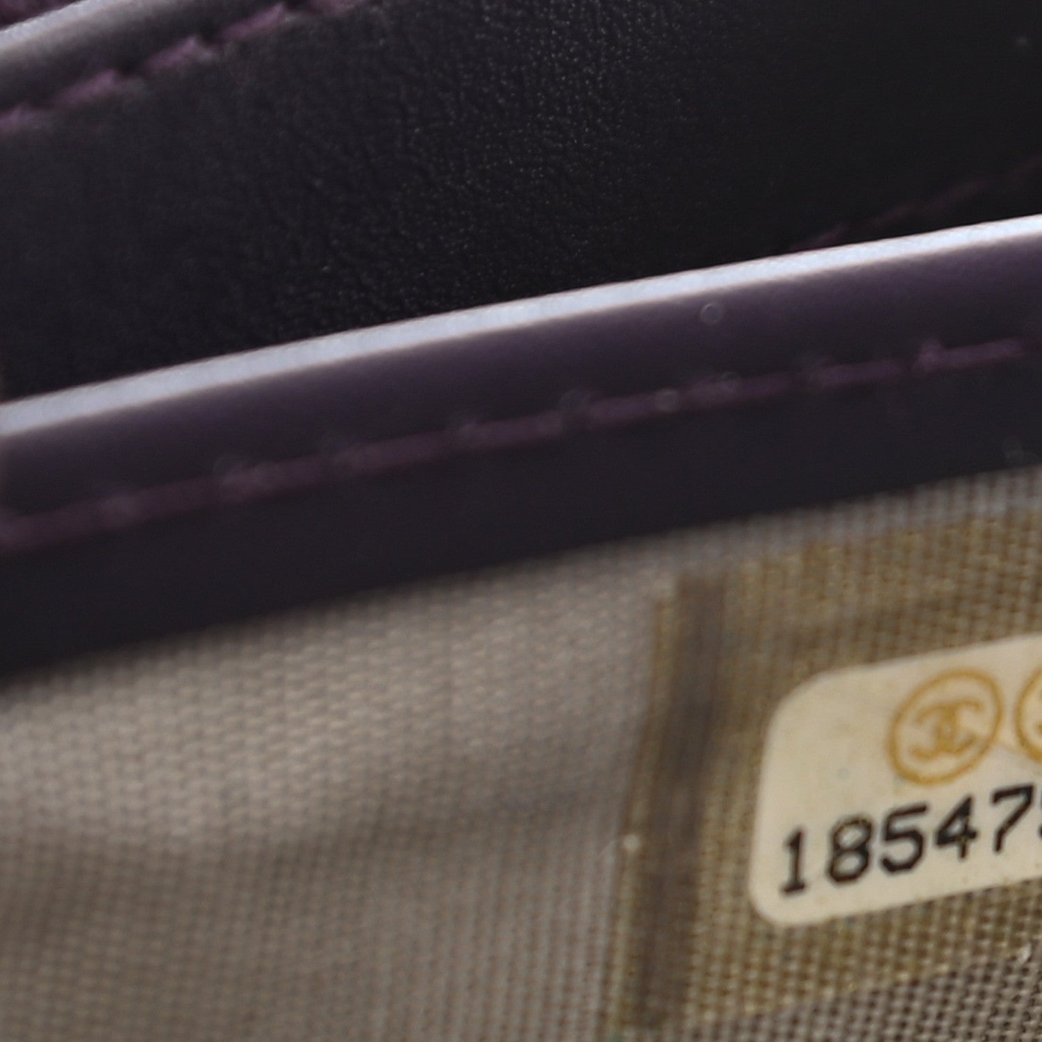 Chanel Velvet Quilted Large Boy Gusset Flap Wallet Purple 8 of 9