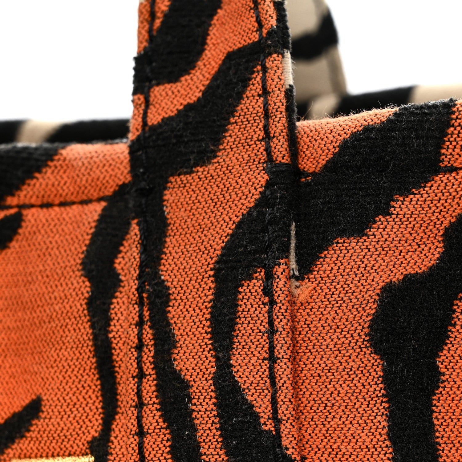 Marc Jacobs Cotton Canvas Zebra Tiger Print Mini The Traveler Tote Bag 16 of 16