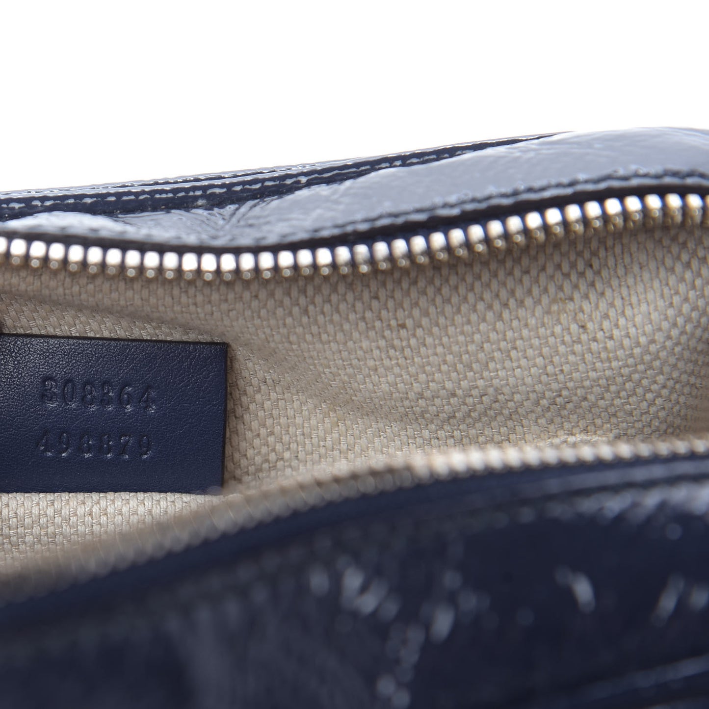Vernice Naplack Small Soho Disco Bag Uniform Blue