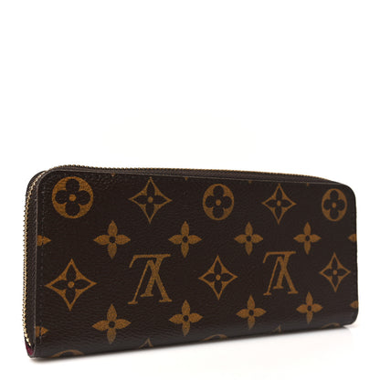 Louis Vuitton Monogram Clemence Wallet Fuchsia 3 of 8
