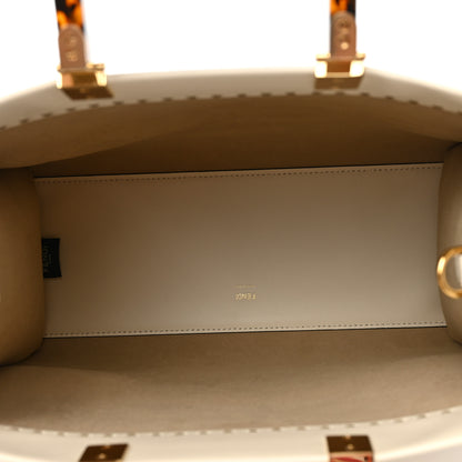 Fendi Vitello King Plexiglass Medium Fendi Sunshine Shopper Tote White Ice 5 of 8