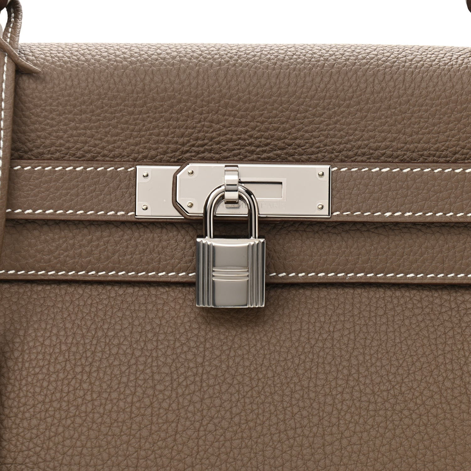 Hermes Togo Kelly Retourne 32 Etoupe 8 of 11