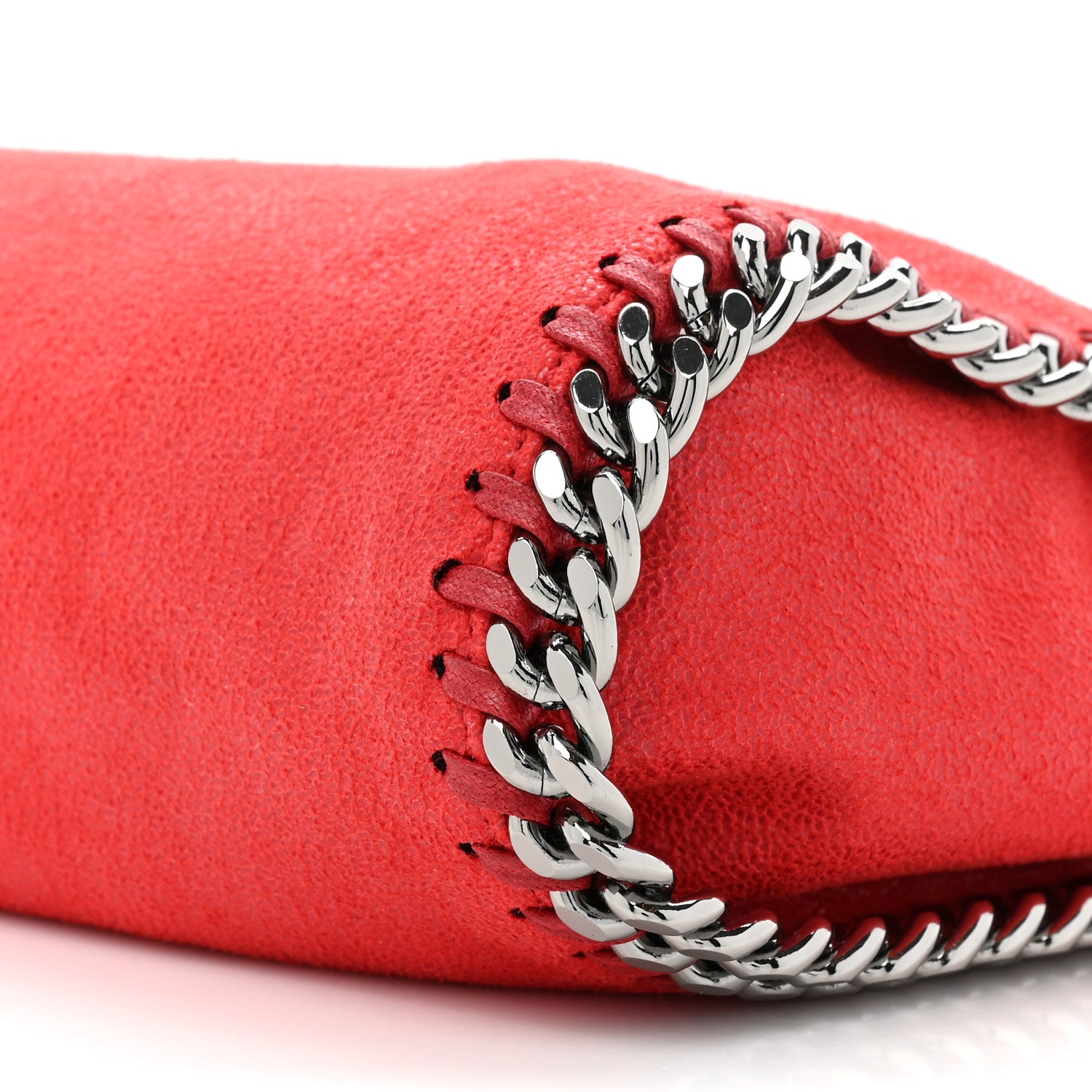 Stella McCartney Shaggy Deer Mini Falabella Shoulder Bag Red 8 of 9