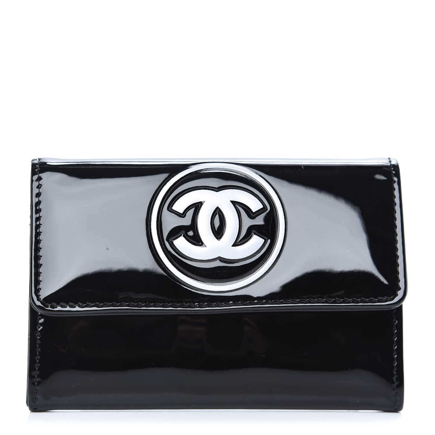 Patent CC Card Holder Black White
