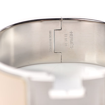 Hermes Enamel Wide Clic Clac H Bracelet PM Creme 4 of 5