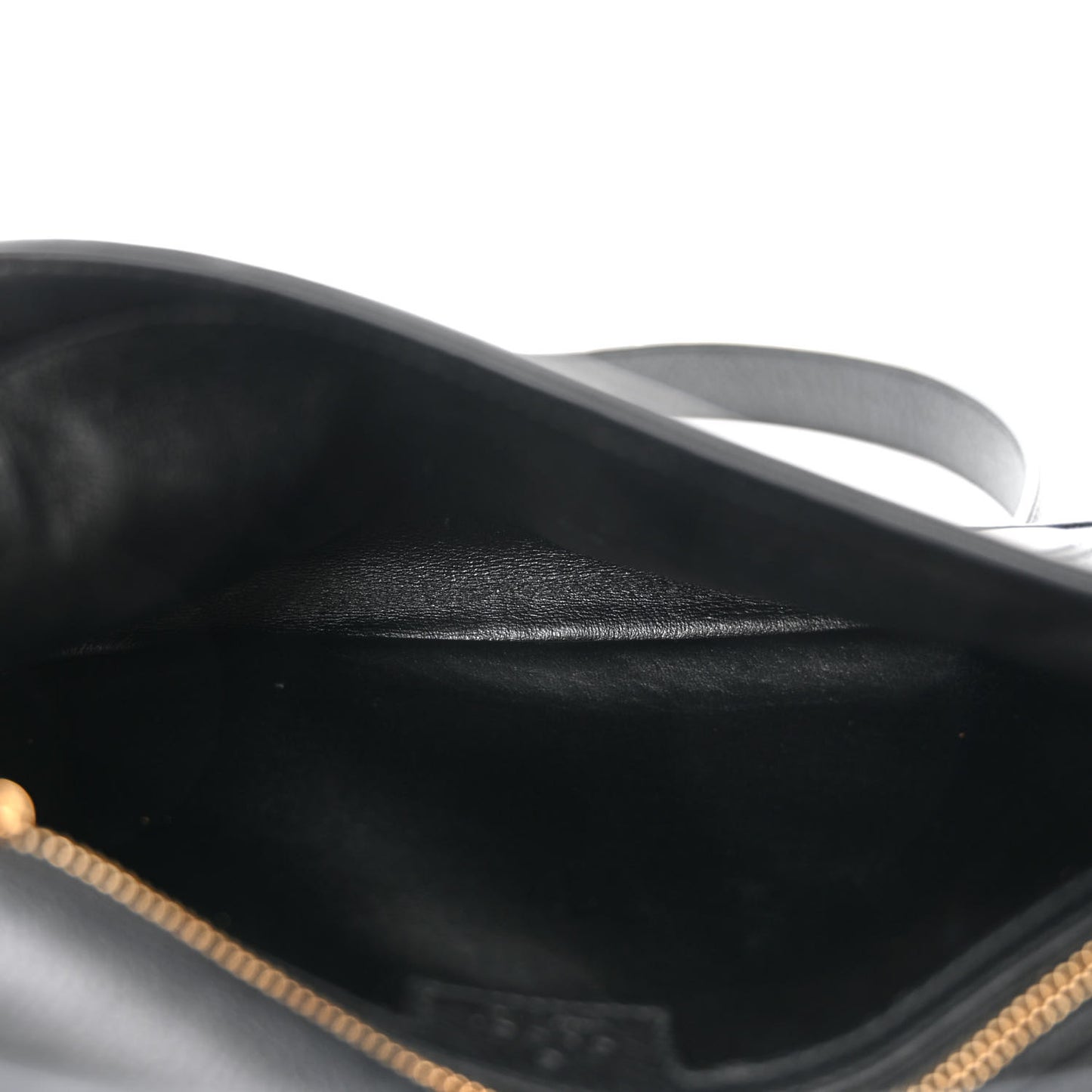 Roxy Calfskin Blondie Chain Shoulder Flap Bag Black