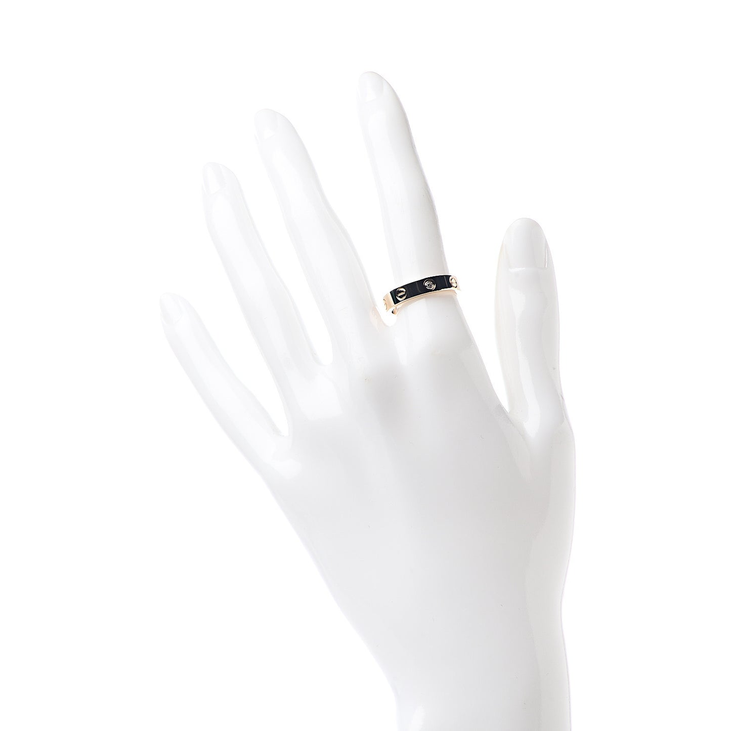18K Yellow Gold Diamond 4mm LOVE Wedding Band Ring 53 6.25