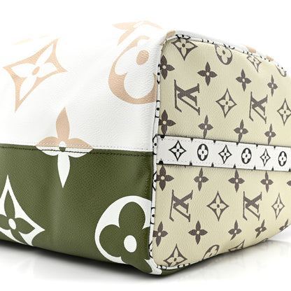 Louis Vuitton Monogram Giant Speedy Bandouliere 30 Kaki Beige 8 of 9