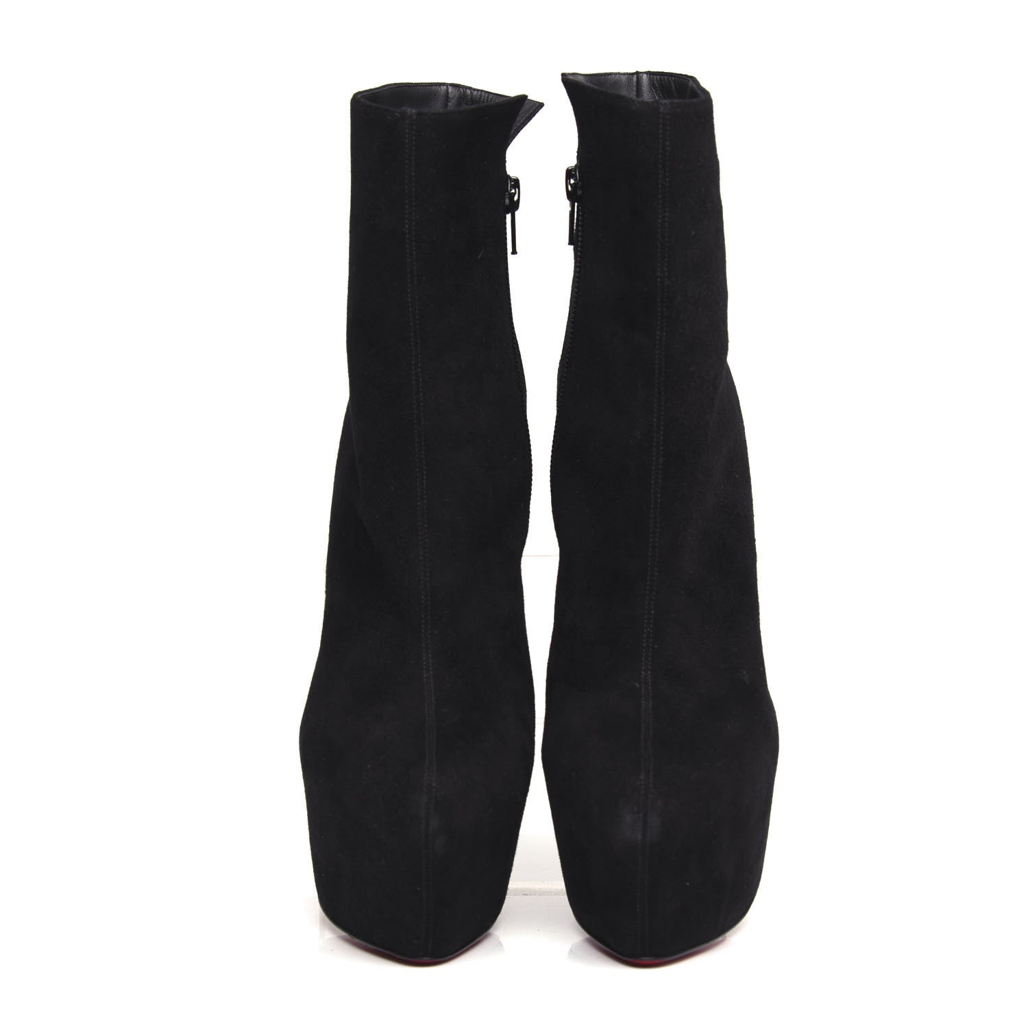 Christian Louboutin Suede Daf Booty 160 Ankle Boots 39 Black 5 of 9