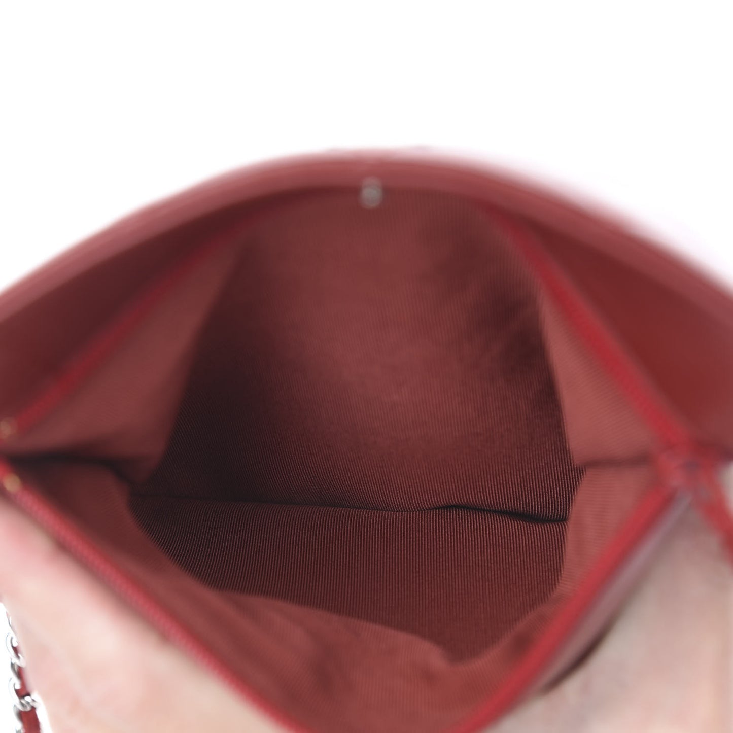 Lambskin Quilted Wallet On Chain WOC Red