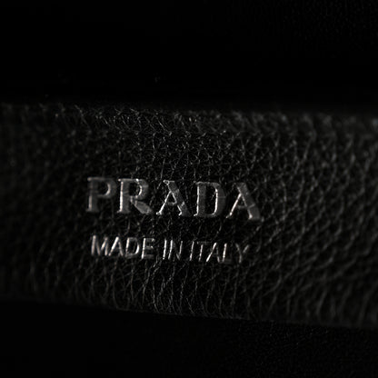 Prada Vitello Daino Soft Large Dynamique Tote Black 6 of 11
