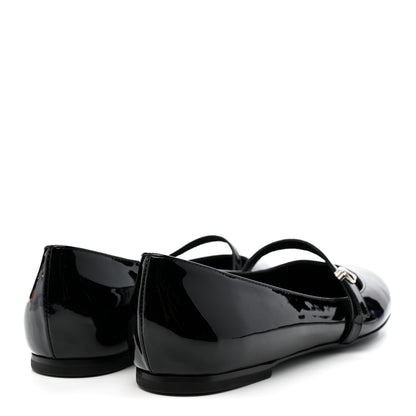 Louis Vuitton Patent Uniformes Ballet Flats 37.5 Black 5 of 10
