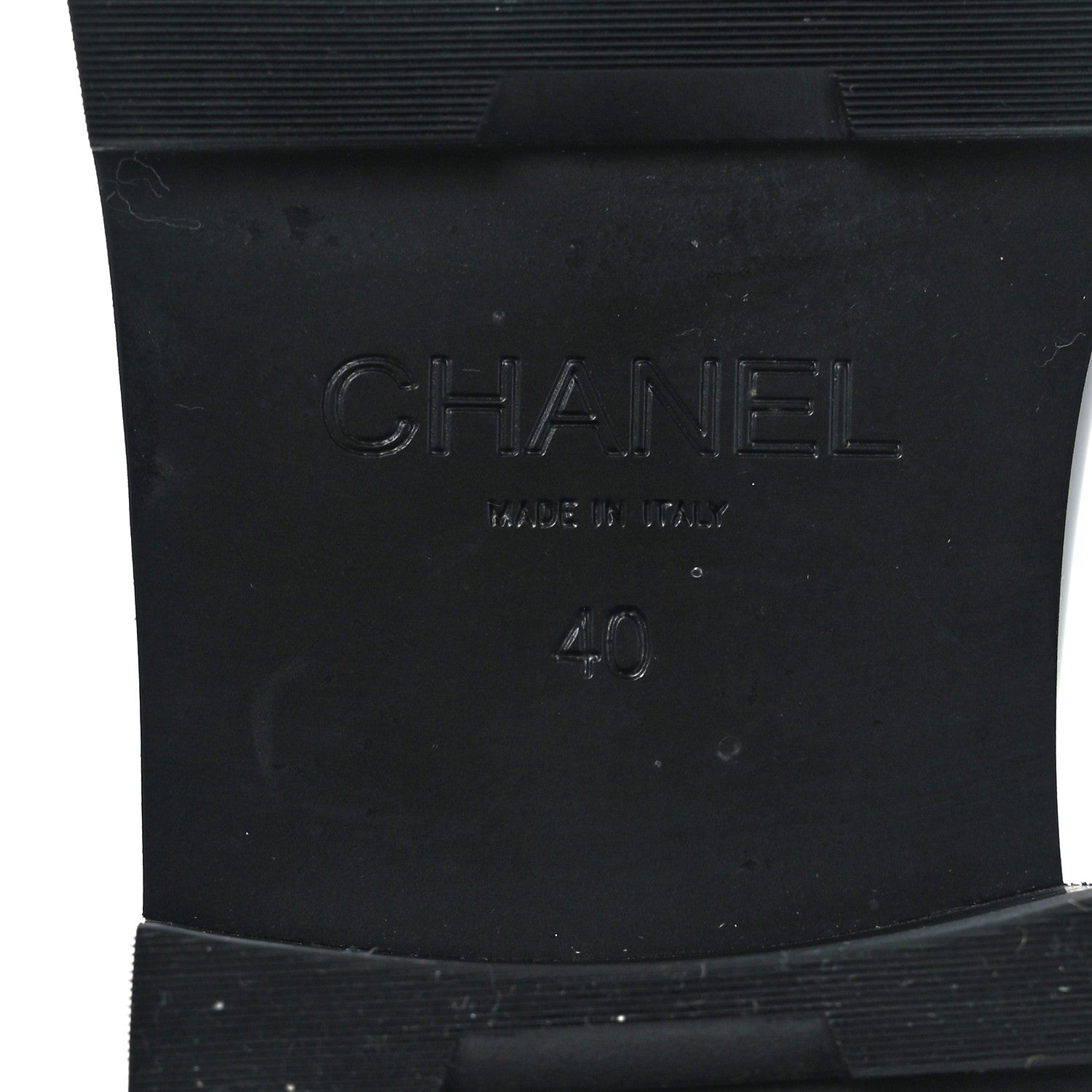 Chanel Calfskin Metal CC Loafers 40 Black 8 of 8