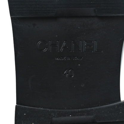 Chanel Calfskin Metal CC Loafers 40 Black 8 of 8