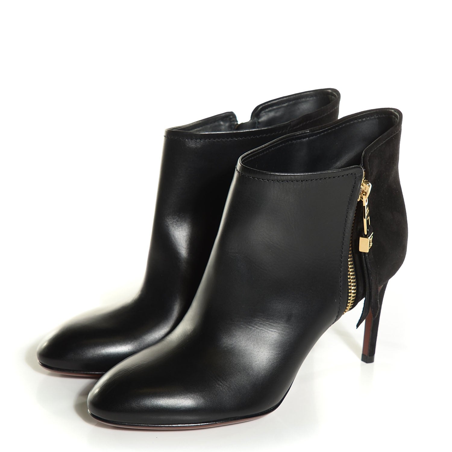 Louis Vuitton Calfskin Zippy Low Boots 37 Black 3 of 8