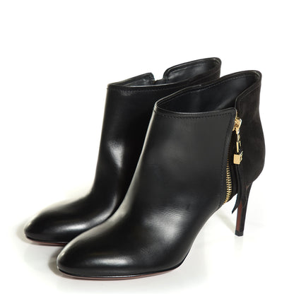 Louis Vuitton Calfskin Zippy Low Boots 37 Black 3 of 8