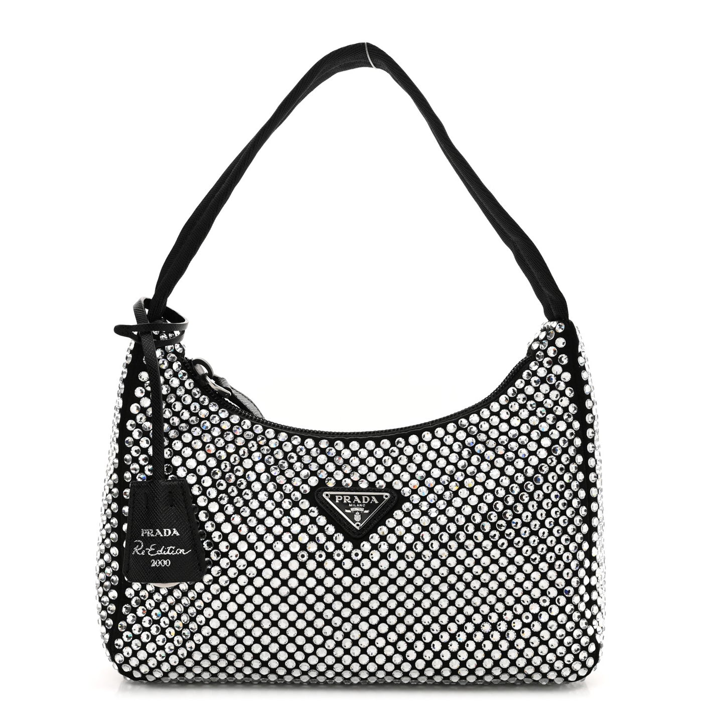 Satin Crystal Mini Re-Edition 2000 Bag Cristal