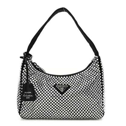 Prada Satin Crystal Mini Re-Edition 2000 Bag Cristal 1 of 10