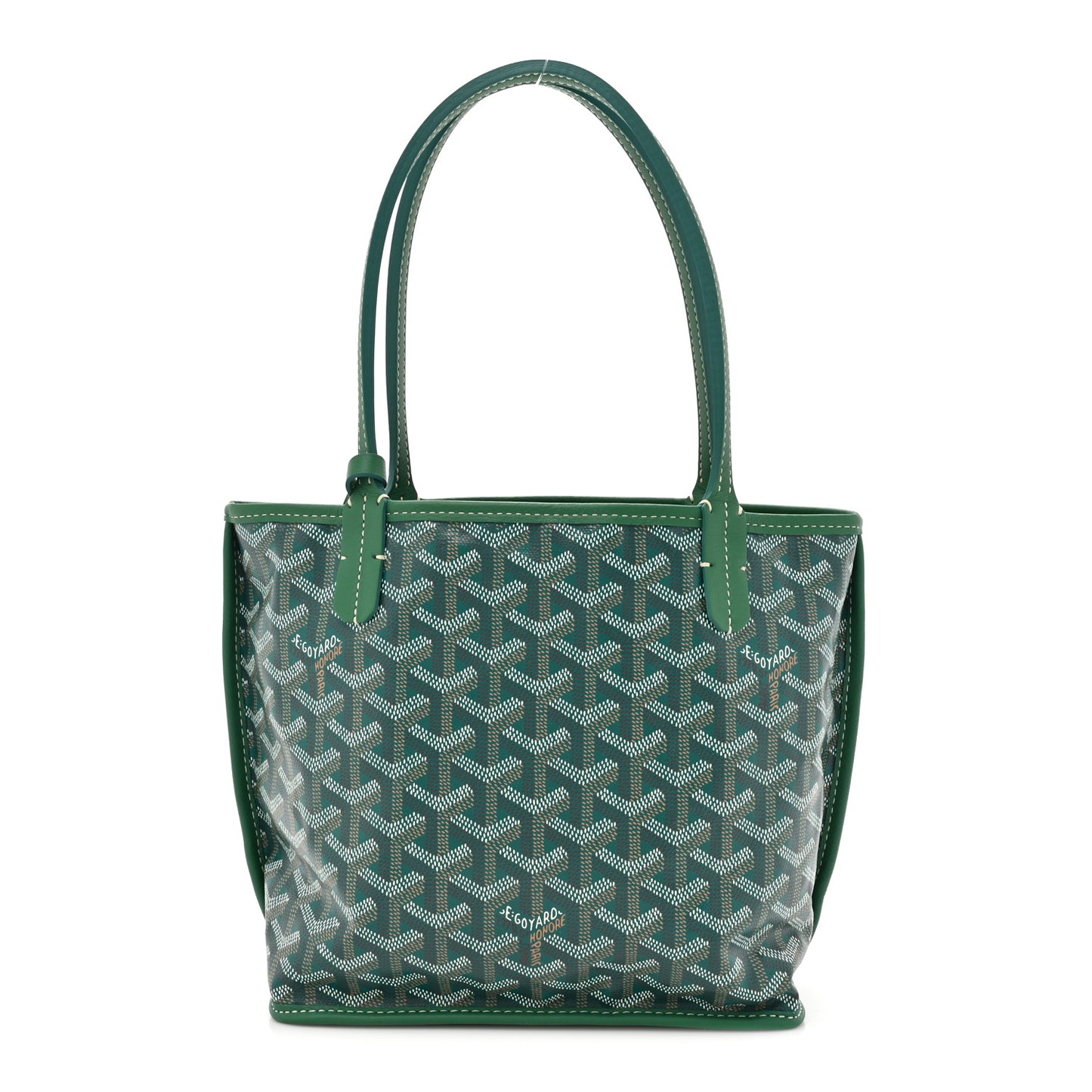 Goyardine Reversible Mini Anjou Green