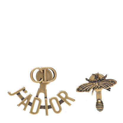 Christian Dior Metal J'Adior Earrings Aged Gold 1 of 4