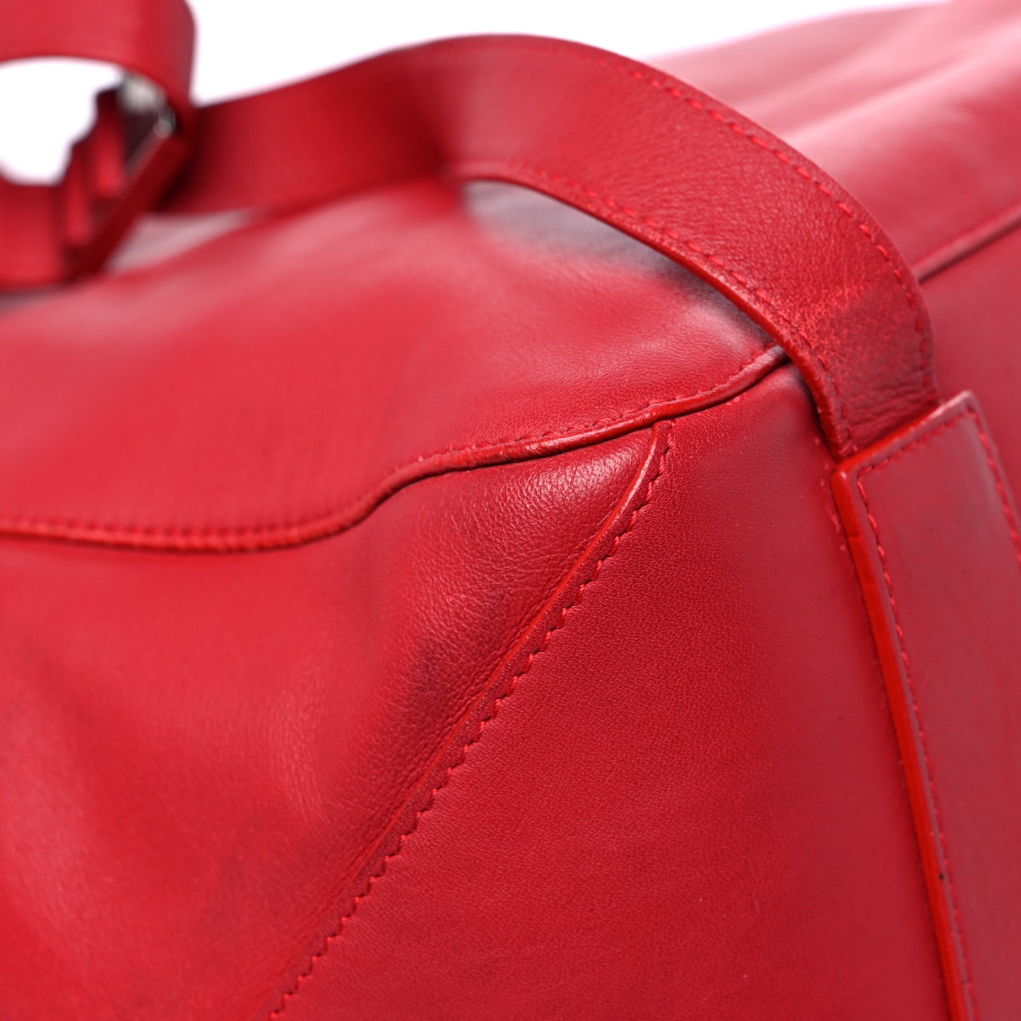 Calfskin Large PS Courier Backpack Red