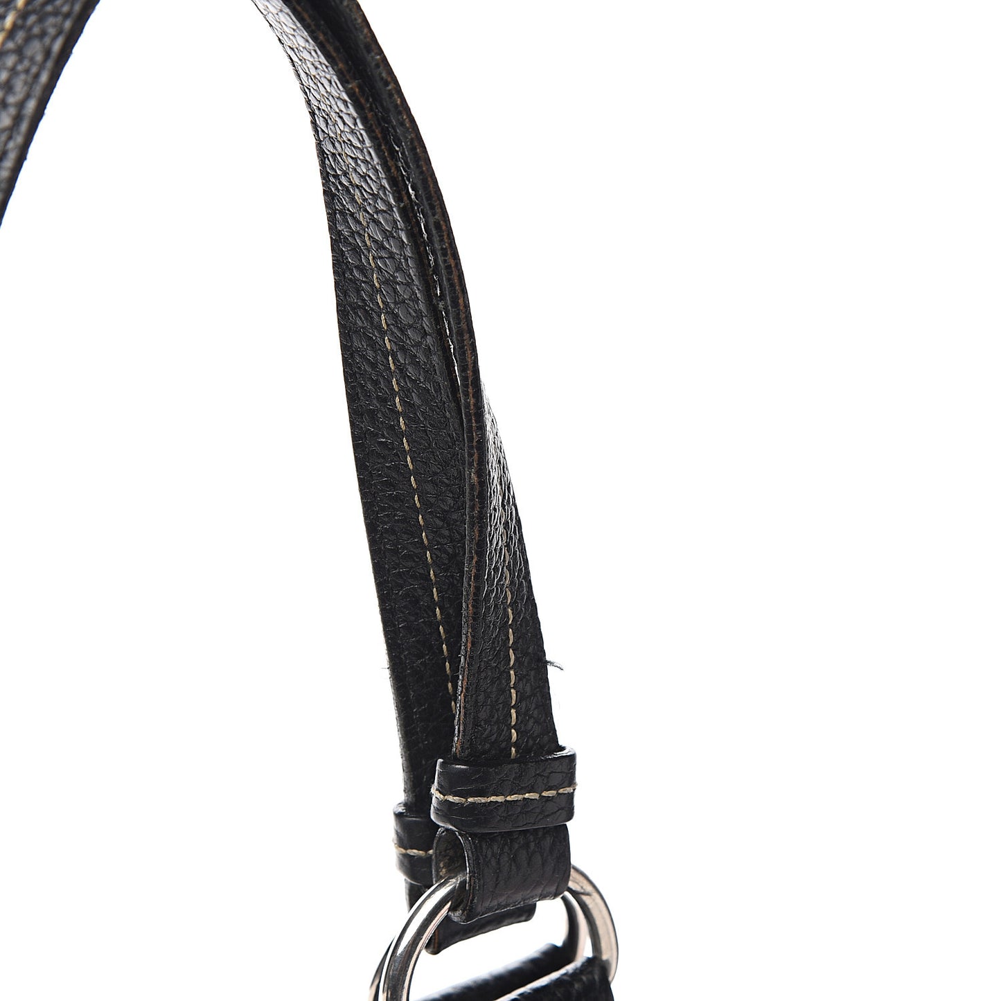 Vitello Daino Shoulder Bag Black