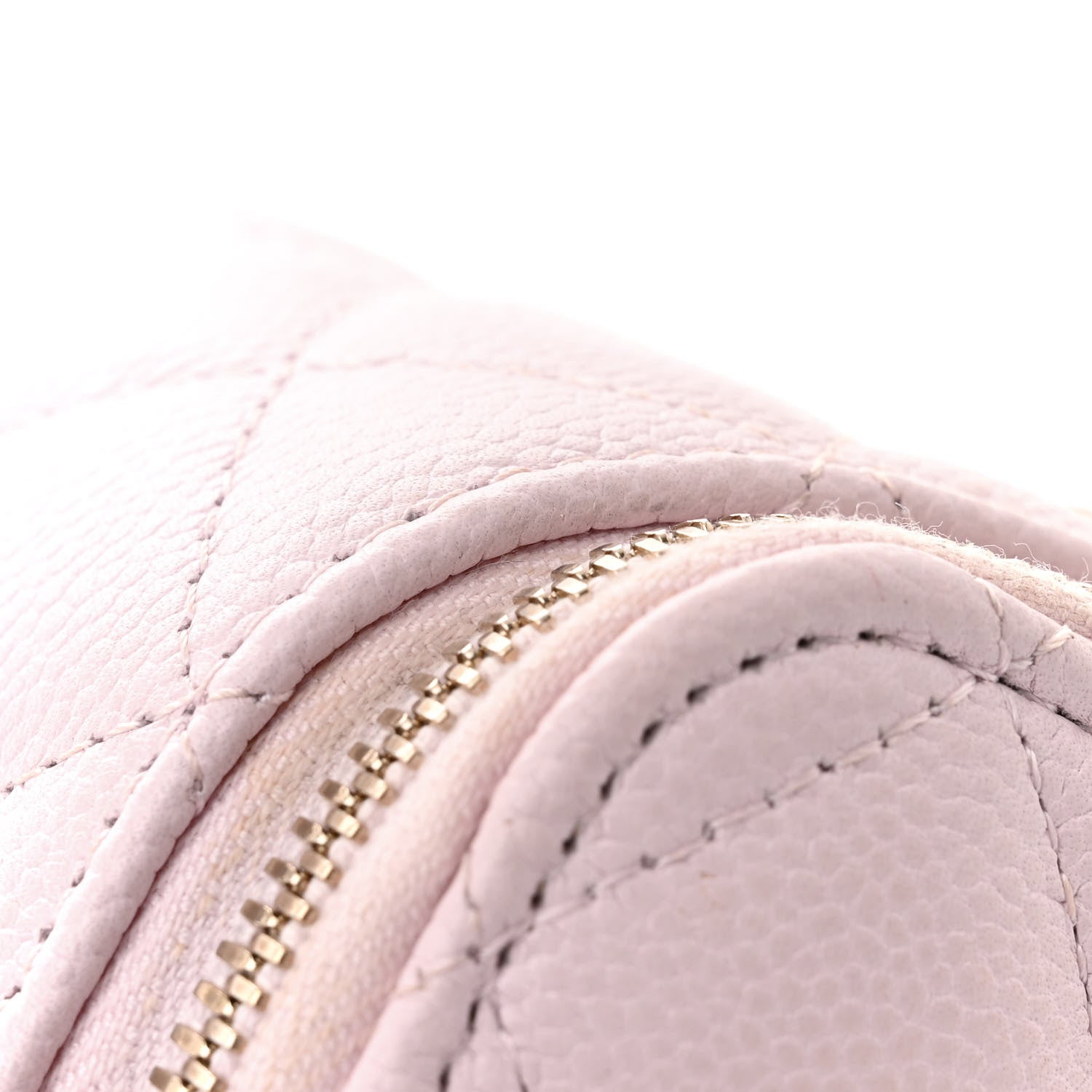 Chanel Caviar Quilted Tiny CC Mini Vanity Case With Chain Light Pink 12 of 14