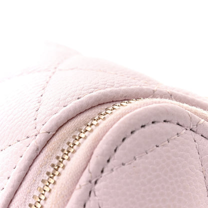 Chanel Caviar Quilted Tiny CC Mini Vanity Case With Chain Light Pink 12 of 14