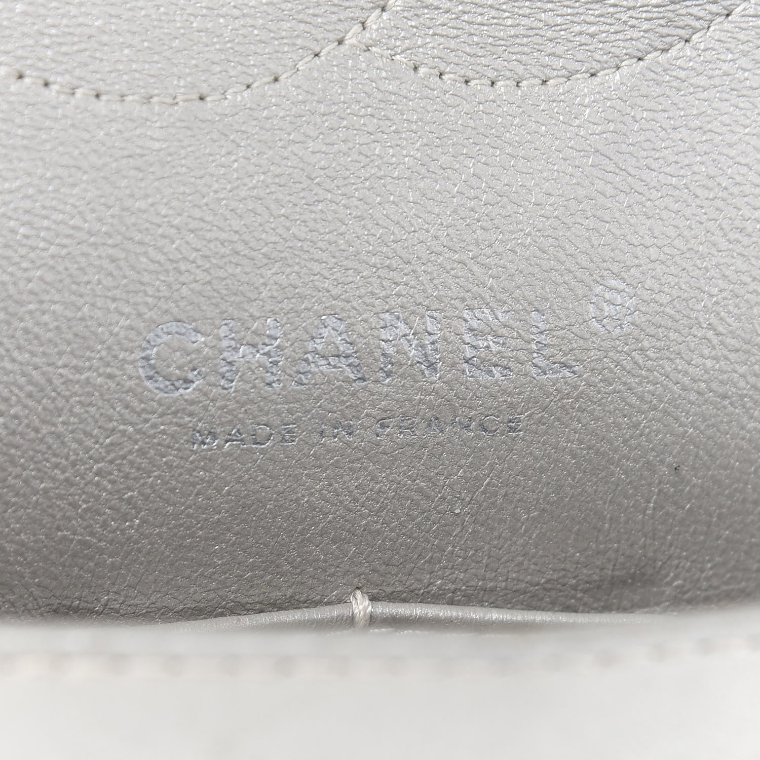 Chanel Metallic Lambskin Quilted Medium Double Flap Silver 6 of 10