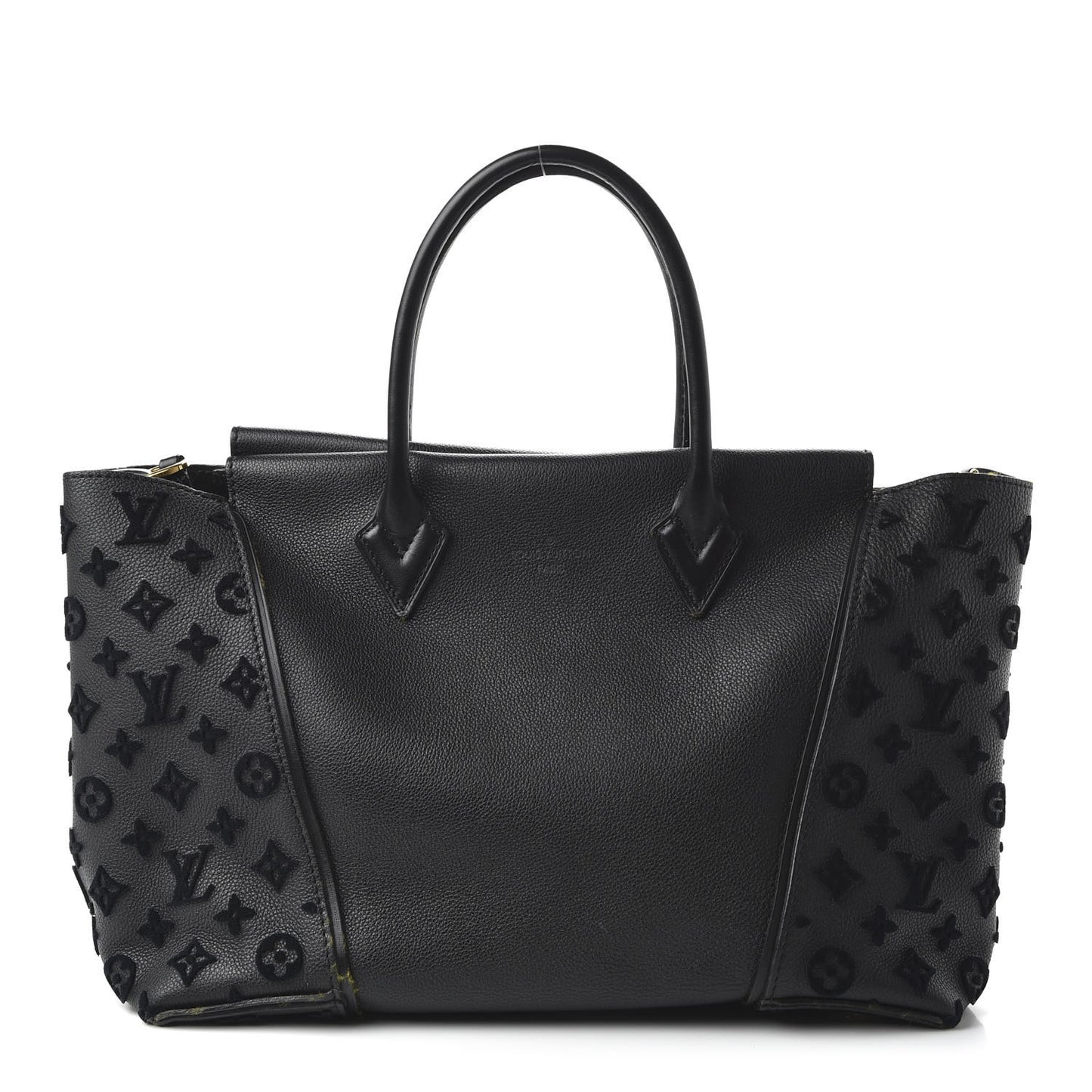 Cuir Orfevre Veau Cachemire Tote W GM Black