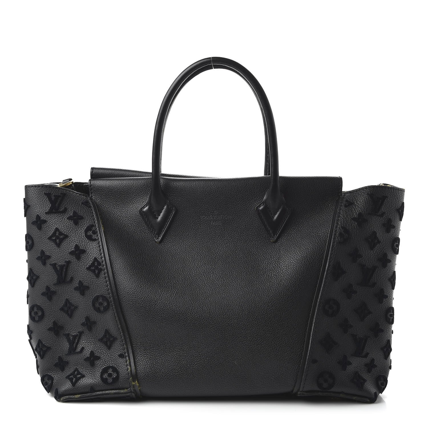 Louis Vuitton Cuir Orfevre Veau Cachemire Tote W GM Black 1 of 9