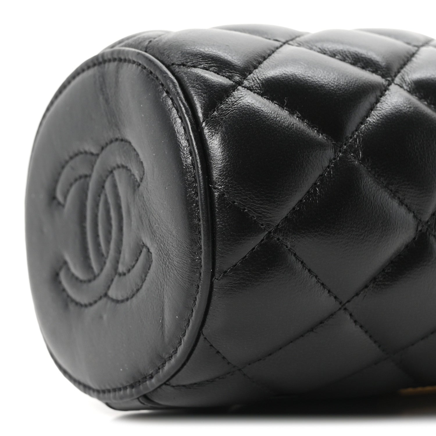 Chanel Lambskin Quilted Mini Crown Box Bag Black 1863353
