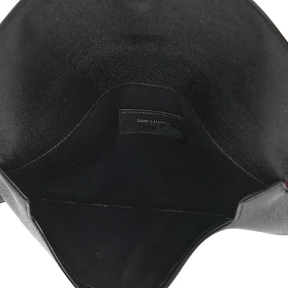 Saint Laurent Grain De Poudre Uptown Pouch Black 5 of 9