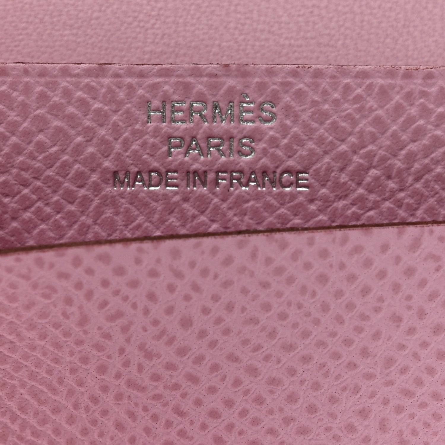 Hermes Epsom Bearn Card Holder Wallet Mauve Sylvestre 6 of 7
