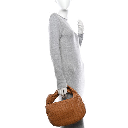 Bottega Veneta Nappa Intrecciato Teen Jodie Hobo Caramel 2 of 10