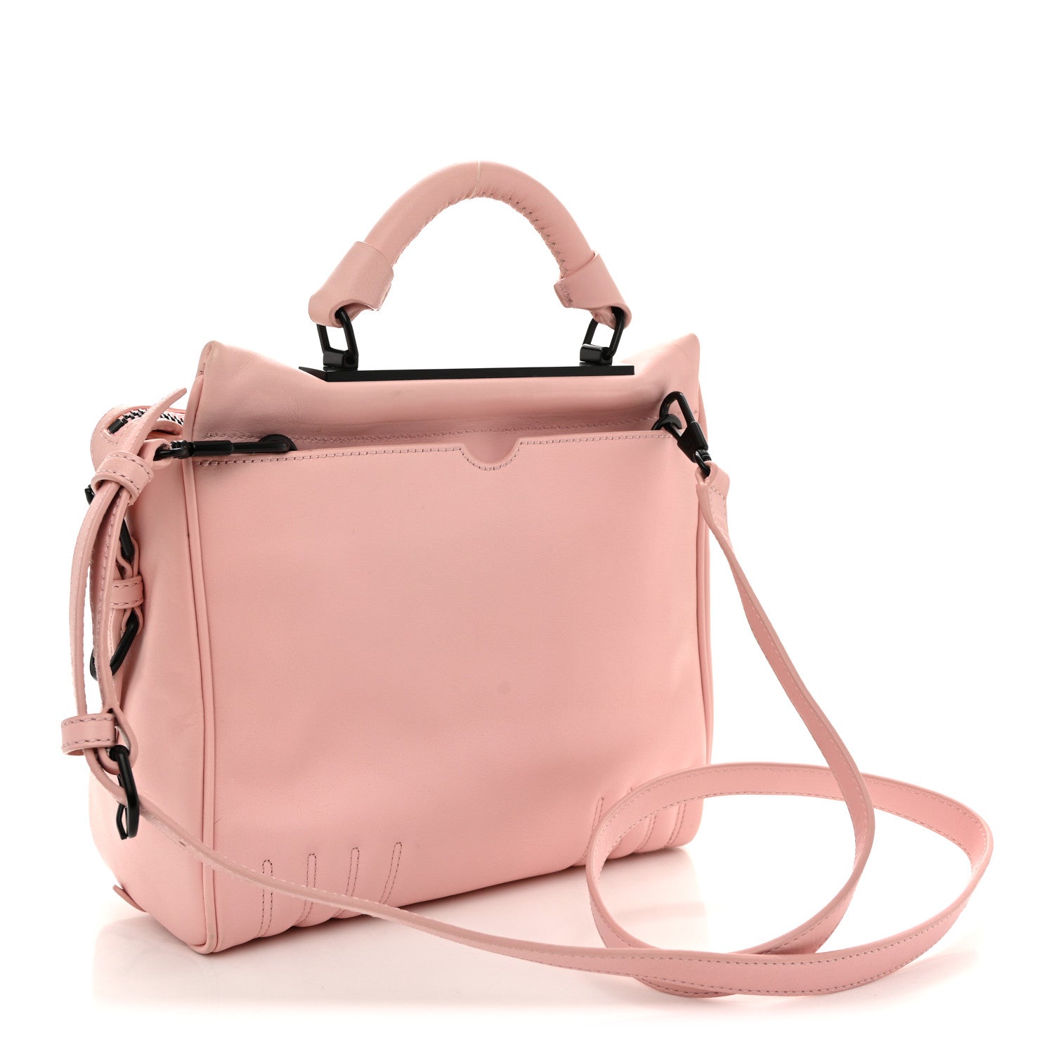 3.1 Phillip Lim Calfskin Small Ryder Satchel Pink 3 of 13