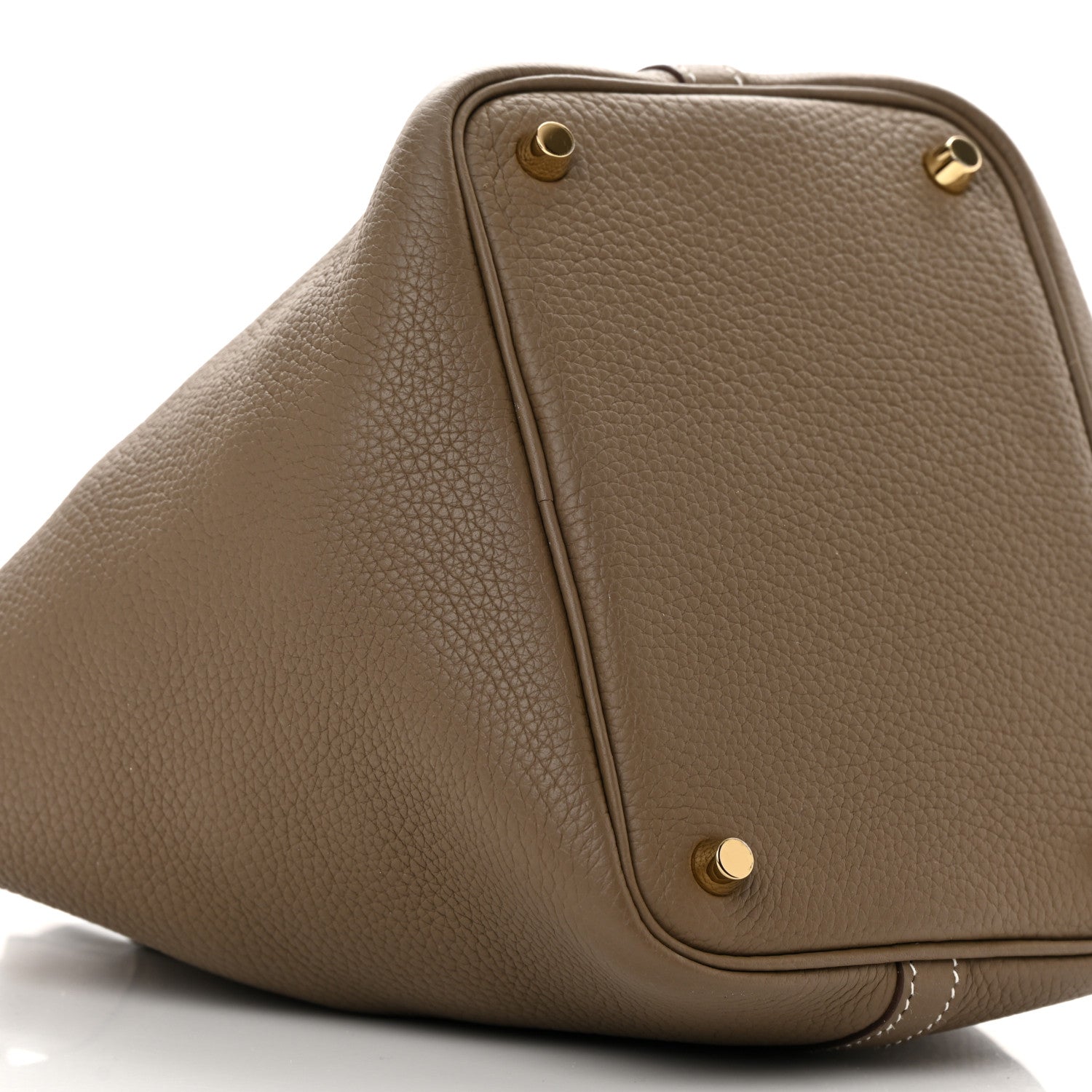 Hermes Taurillon Clemence Picotin Lock 18 PM Etoupe 9 of 10