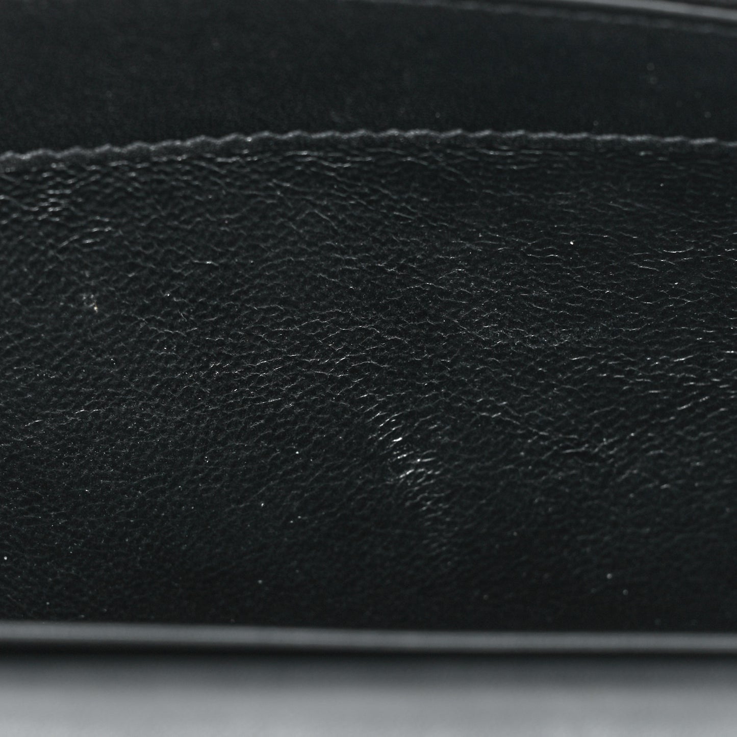 Smooth Calfskin Classic Monogram Kate Tassel Chain Wallet Black