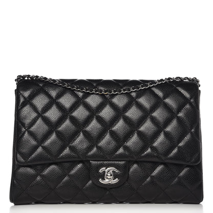 Chanel Caviar Quilted Clutch With Chain Flap Black 1 of 7