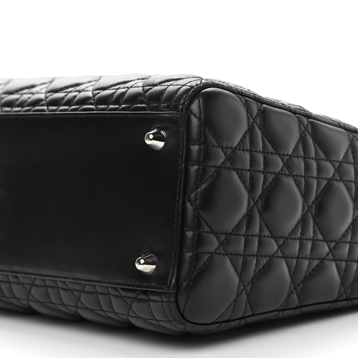 Lambskin Cannage Large Lady Dior Black