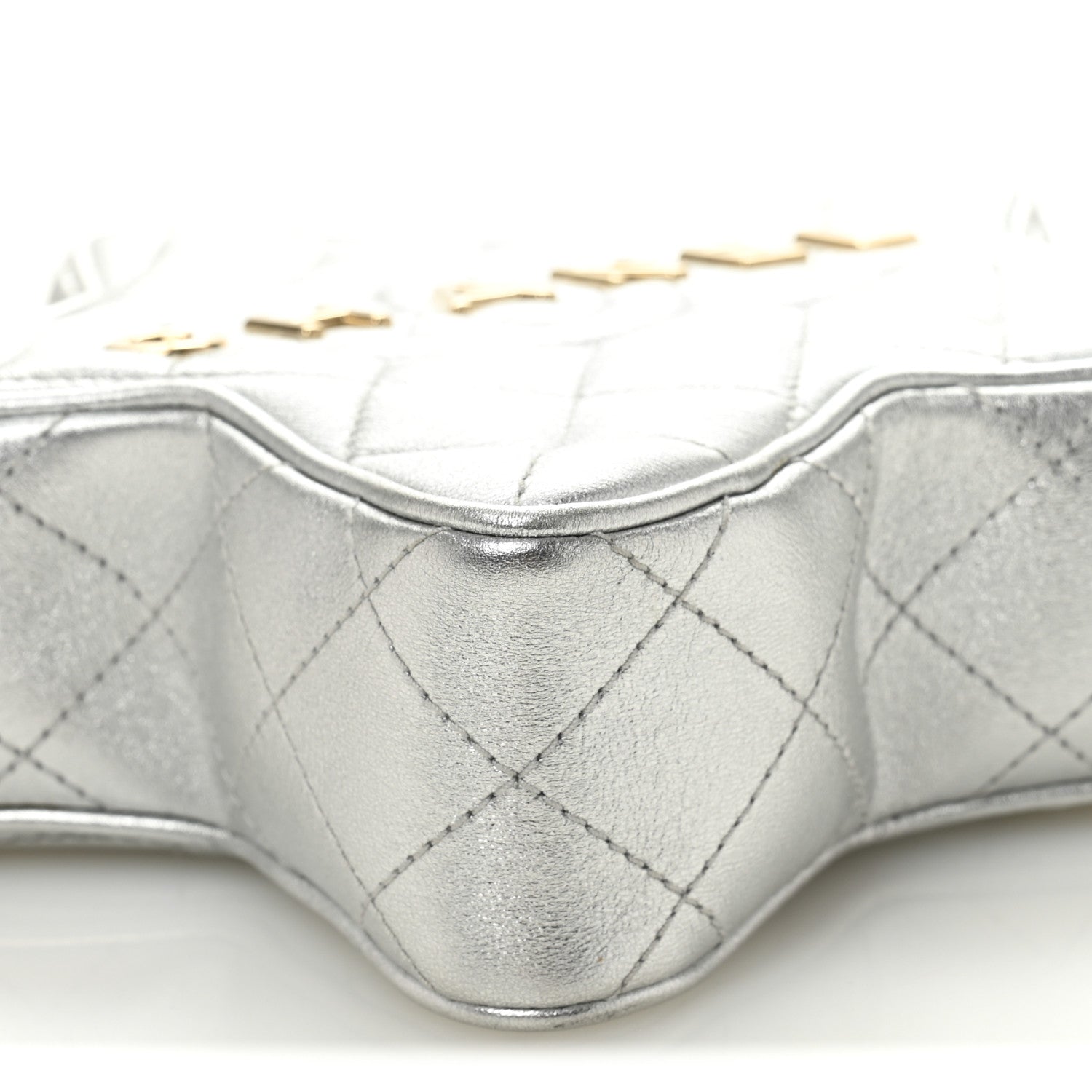 Chanel Metallic Lambskin Walk Of Fame Bag Silver 9 of 10