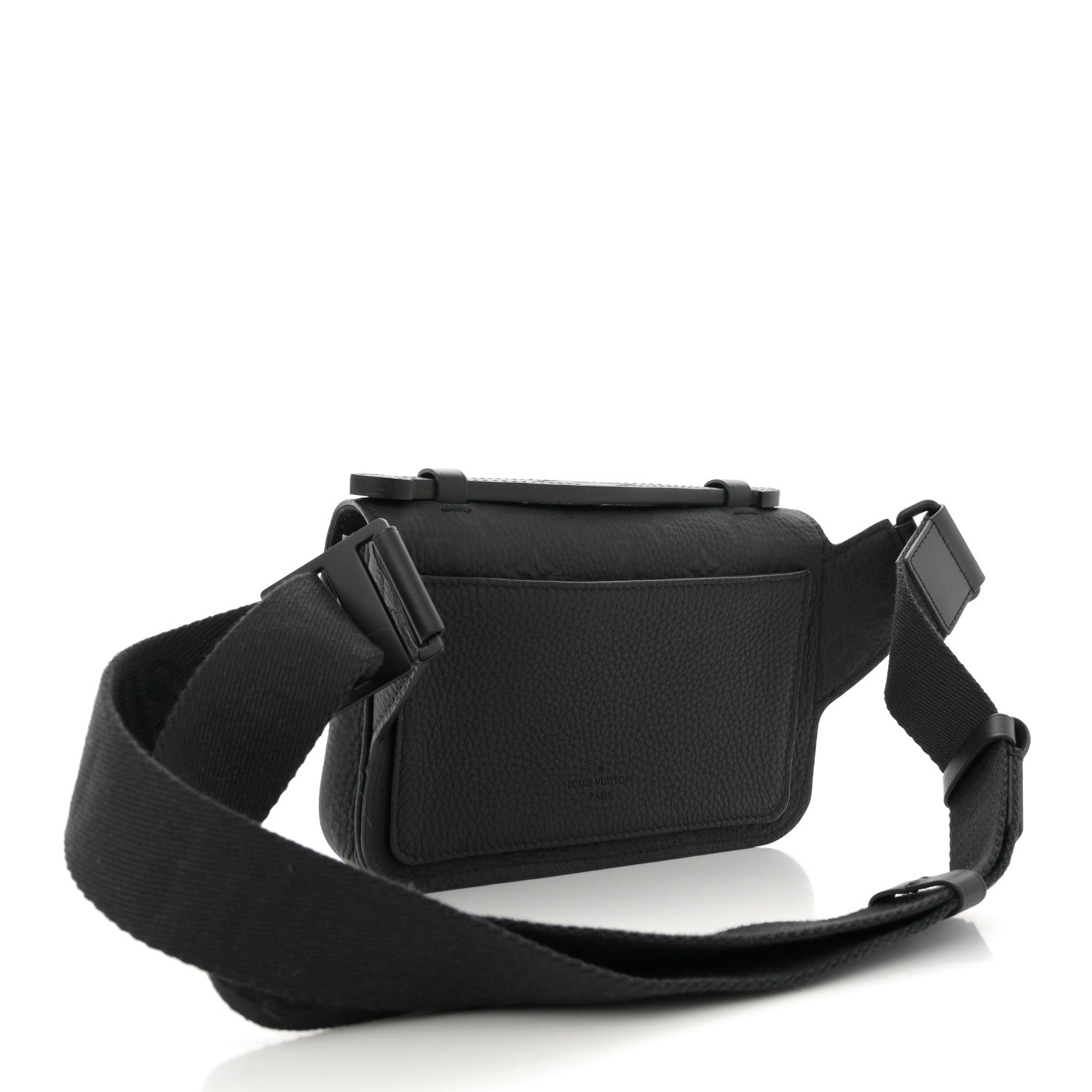 Louis Vuitton Taurillon Monogram S Lock Sling Bag Black 3 of 12