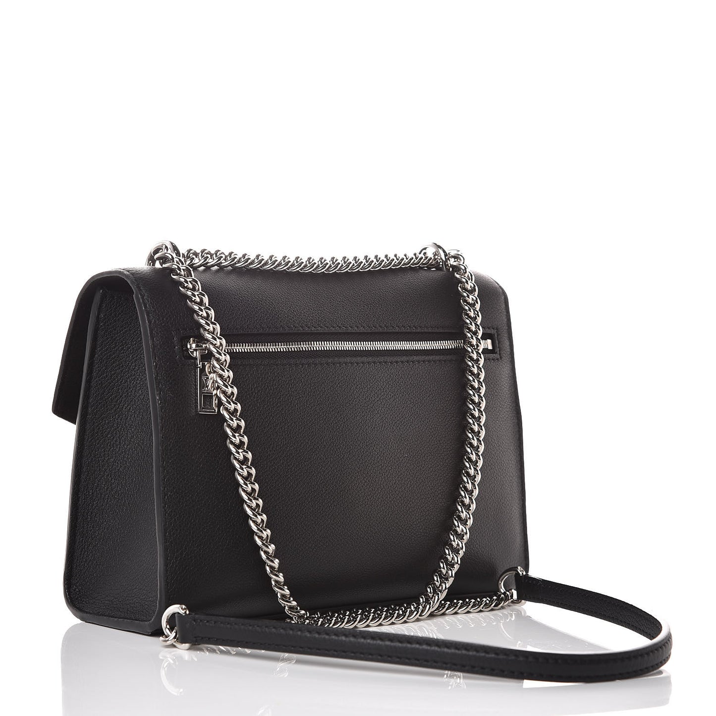 Soft Calfskin My Lockme Chain Bag BB Black
