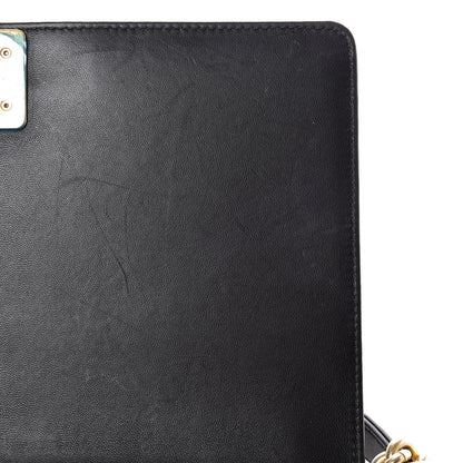 Chanel Lambskin Quilted New Medium Boy Flap Black 11 of 13