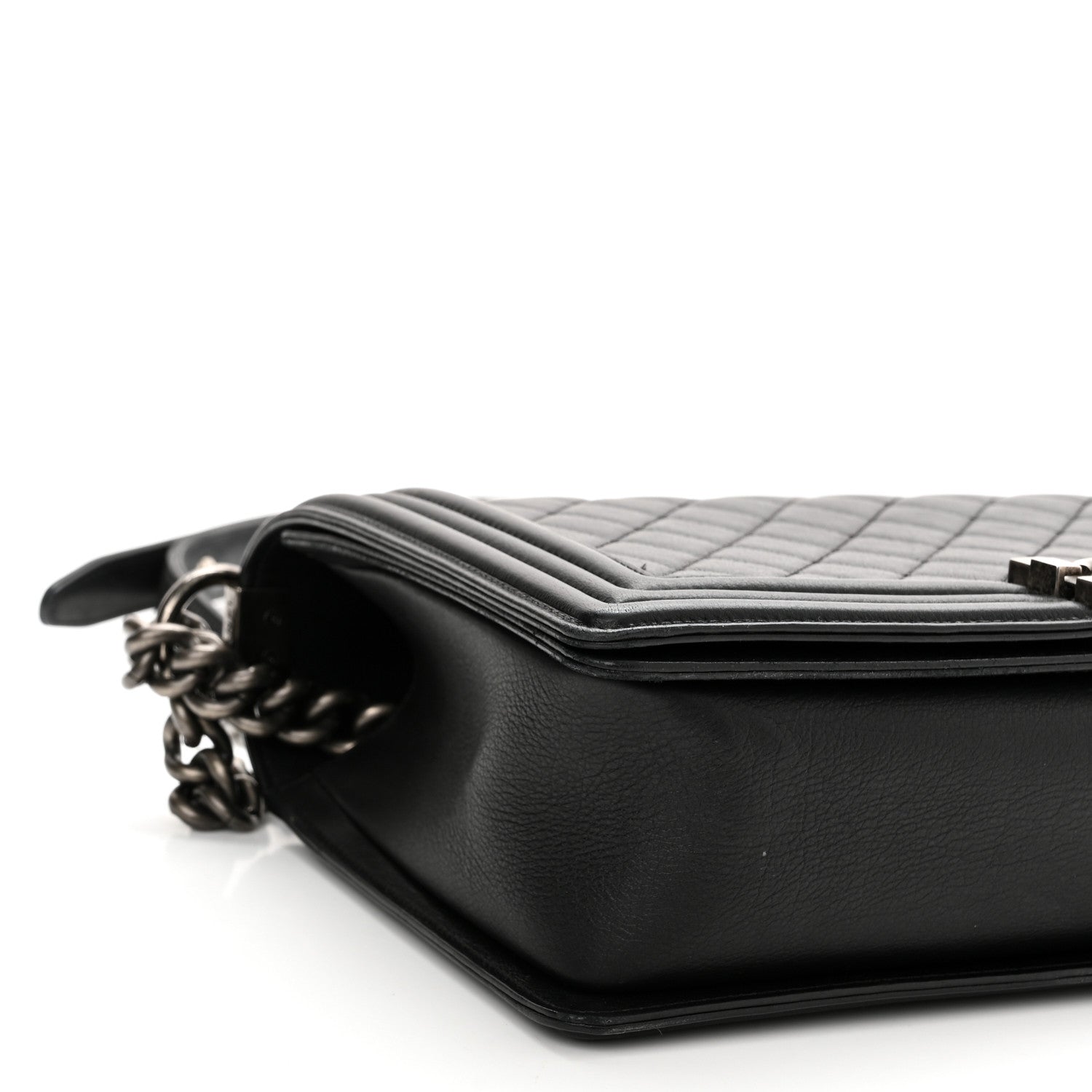 Chanel Calfskin Quilted New Medium Boy Flap Black 9 of 11