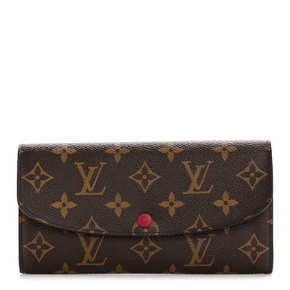 Louis Vuitton Monogram Emilie Wallet Fuchsia 1 of 9