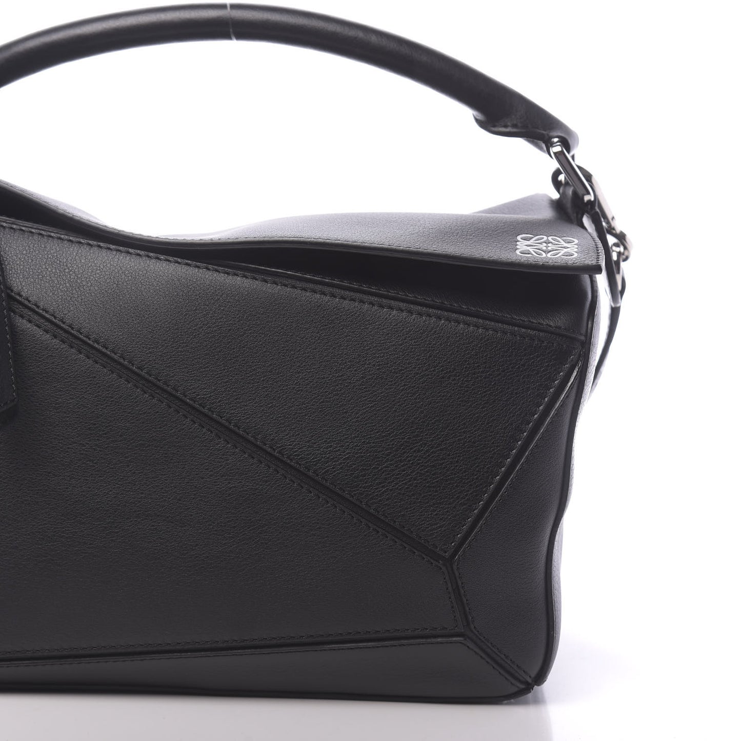 Calfskin Medium Puzzle Bag Black