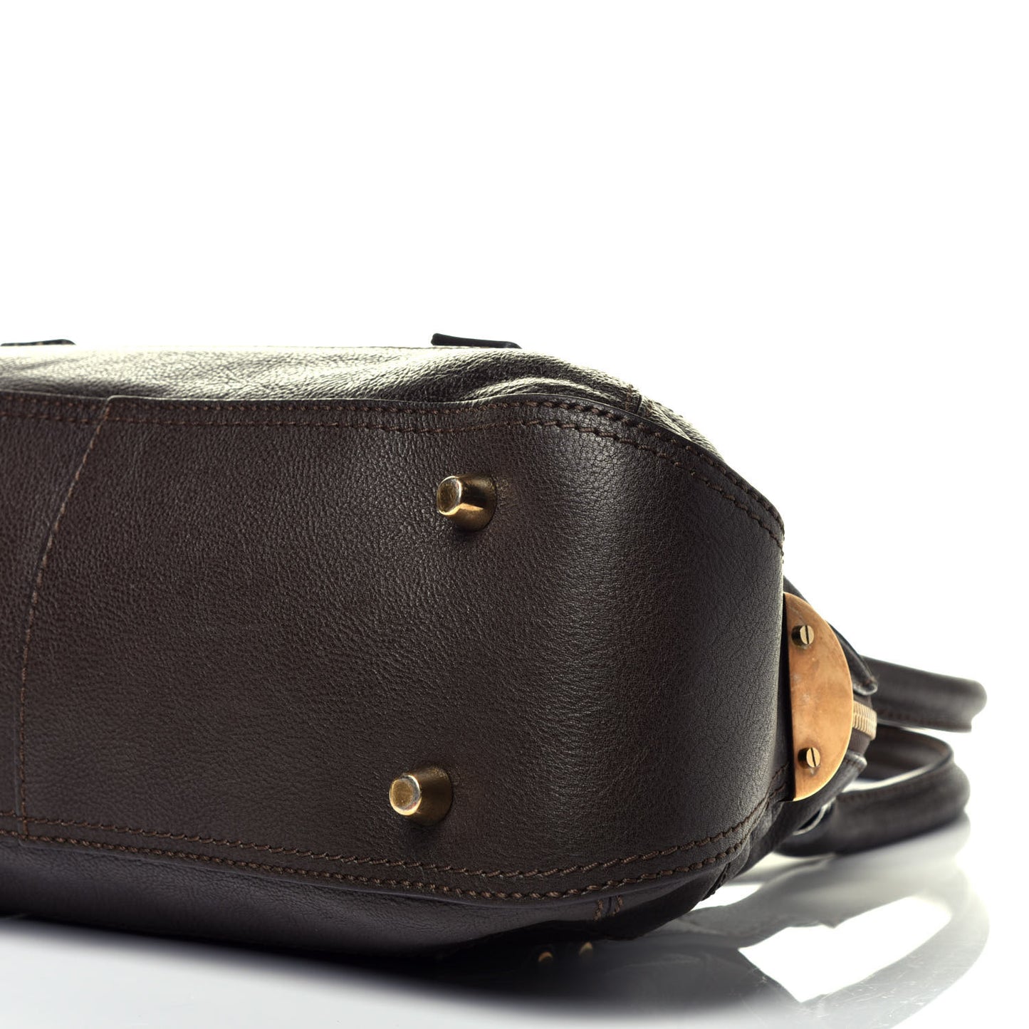 Calfskin Georgia Dome Bag Brown