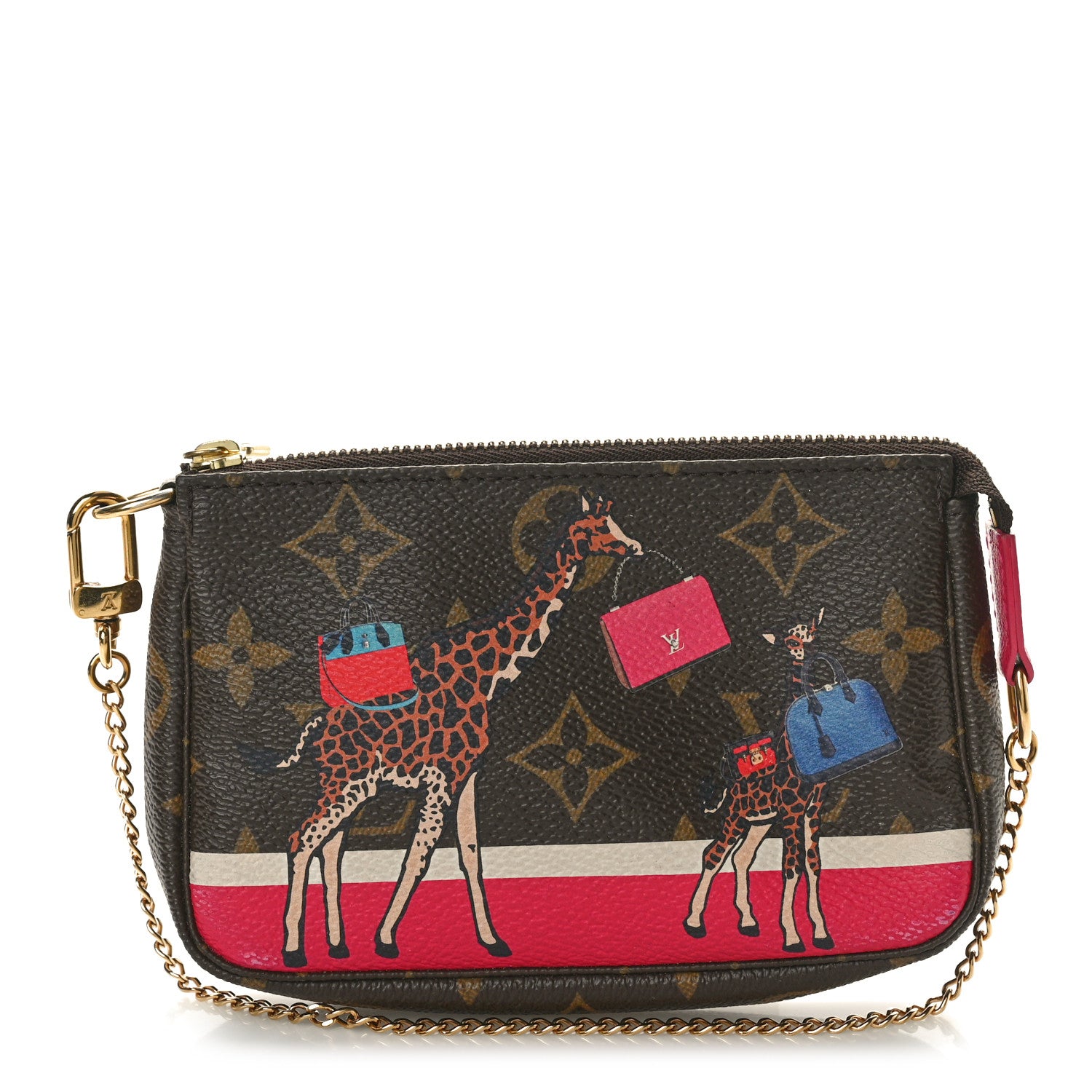 Louis Vuitton Monogram 2017 Christmas Animation Mini Pochette Accessories 1 of 10